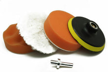 Load image into Gallery viewer, 4'' Gross Polishing Buffer Pad Sponge Kit Set Drill Adapter Car Polisher UZ1