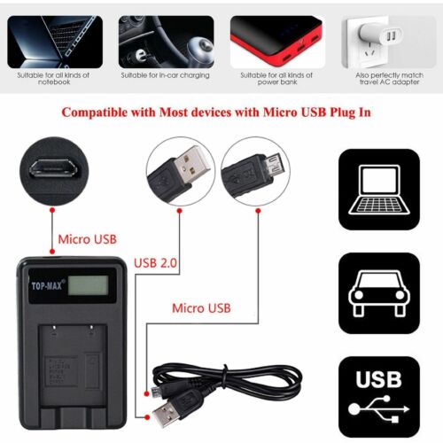 For FUJIFILM FINEPIX NP-40 Camera battery charger & USB cable Z5 F470 Z1 Z3 J250