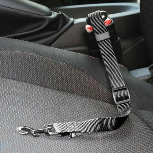 DURABLE STRONG PET/DOG CAR TRAVEL SEAT BELT CLIP LEAD RESTRAINT HARNESS
