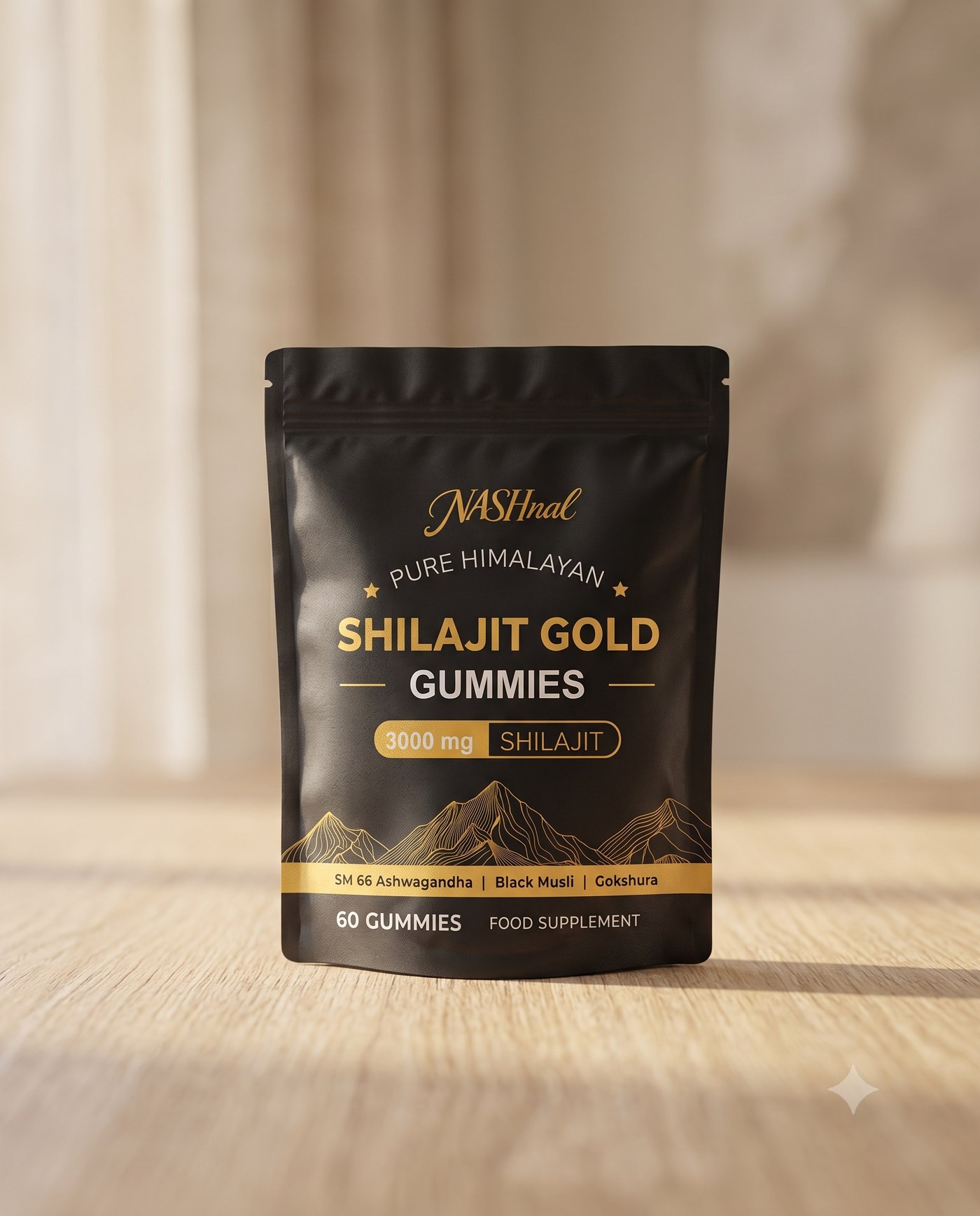 NASHnal Shilajit Gold Gummies pouch